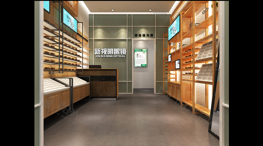 眼镜店装修效果图设计 眼镜店装修效果图设计
