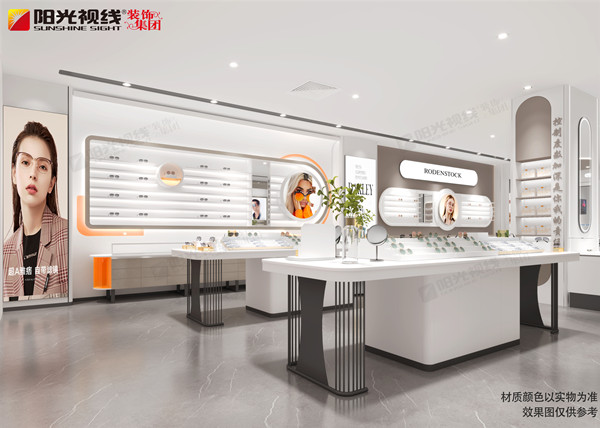 眼镜店简约装修用什么颜色比较好？