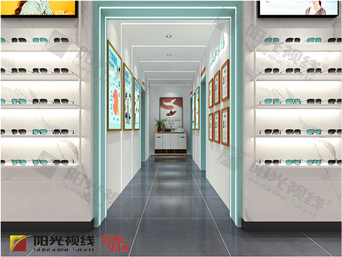眼镜店装修效果图-阳光视线